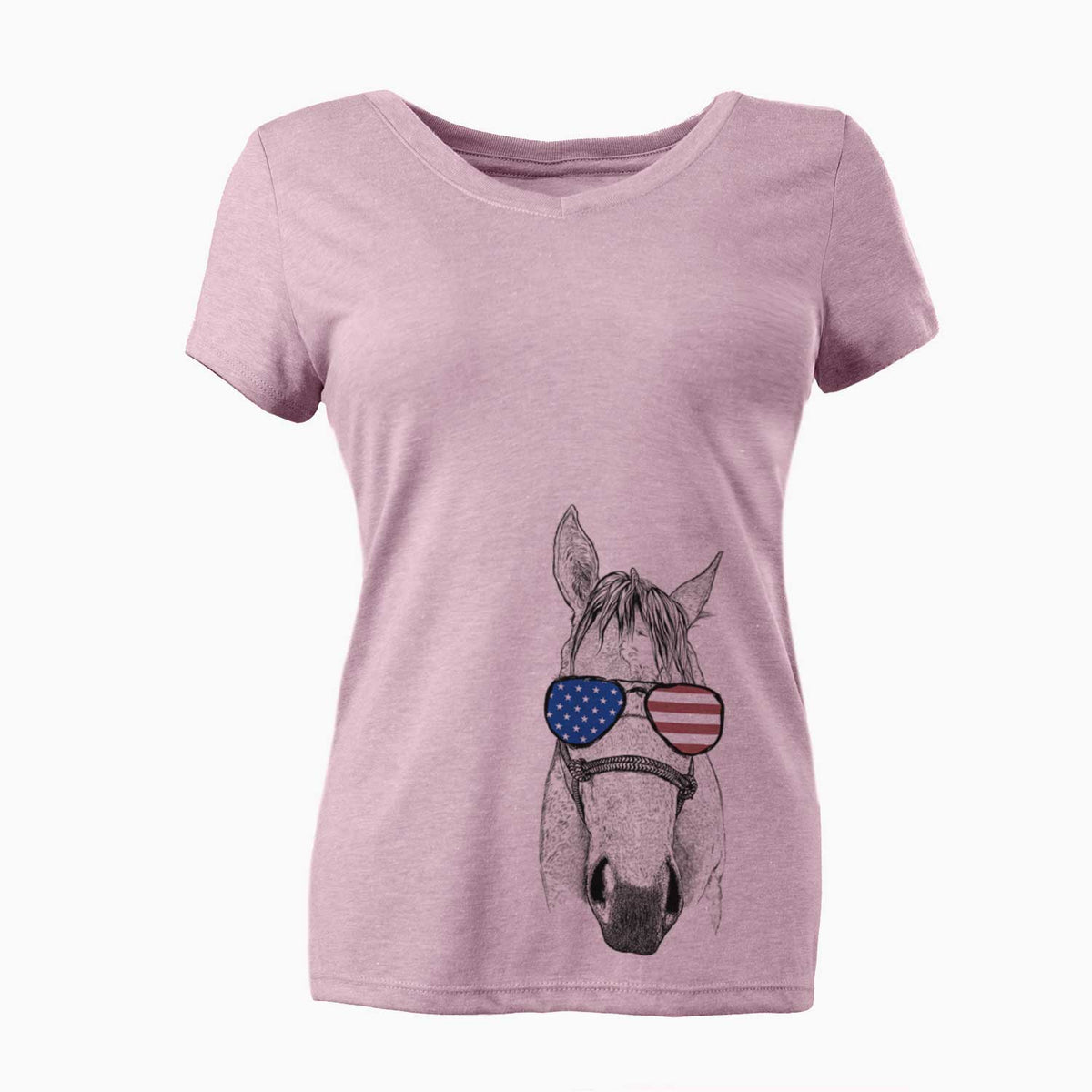 USA SeaBee the Quarter Horse - Women's Perfect V-neck Shirt