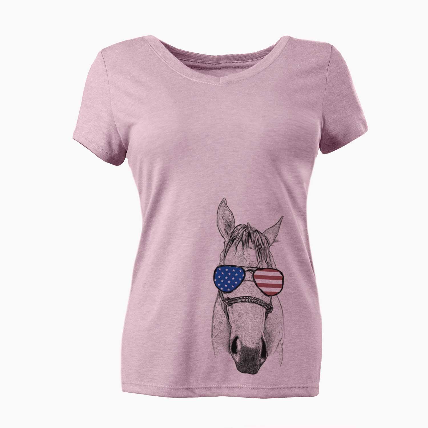 USA SeaBee the Quarter Horse - Women's Perfect V-neck Shirt
