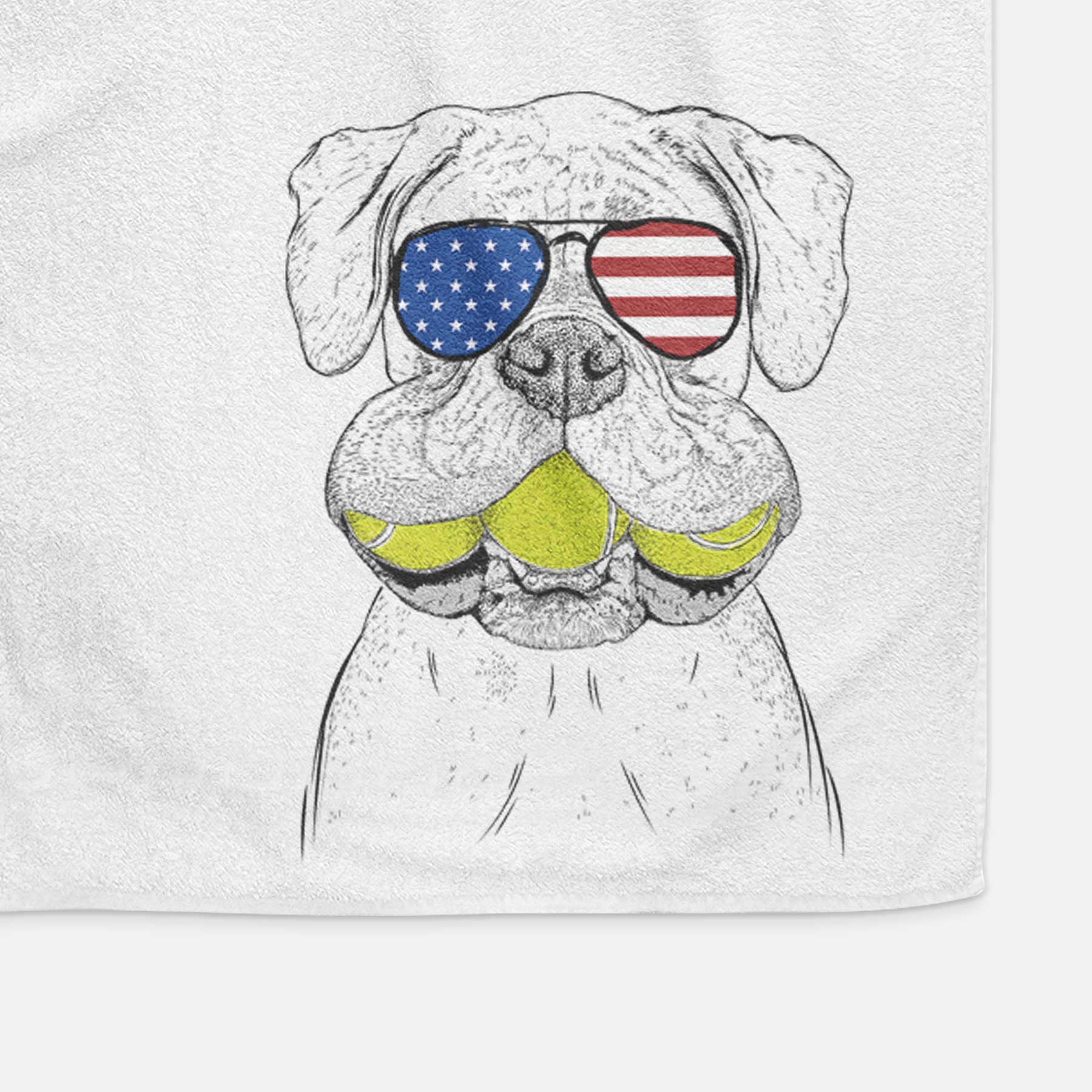 Seamus the Boxer Decorative Hand Towel