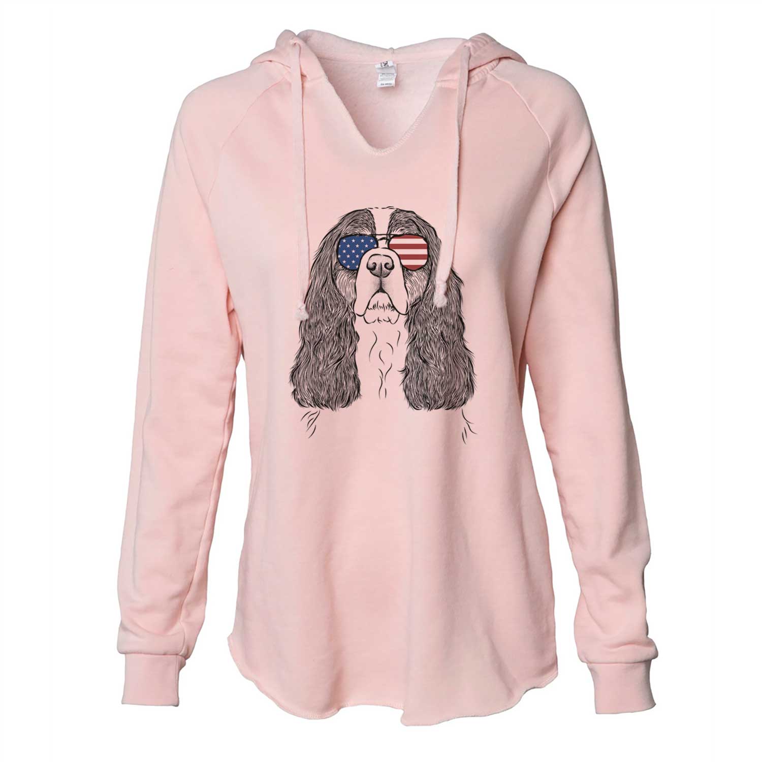 USA Sebastian the Cavalier King Charles Spaniel - Cali Wave Hooded Sweatshirt