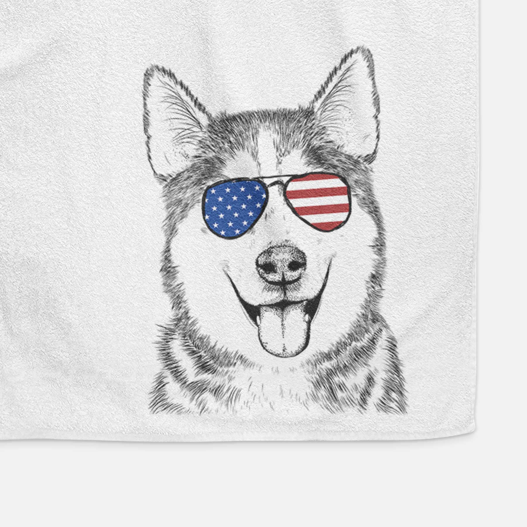 Sesi the Siberian Husky Hand Towel