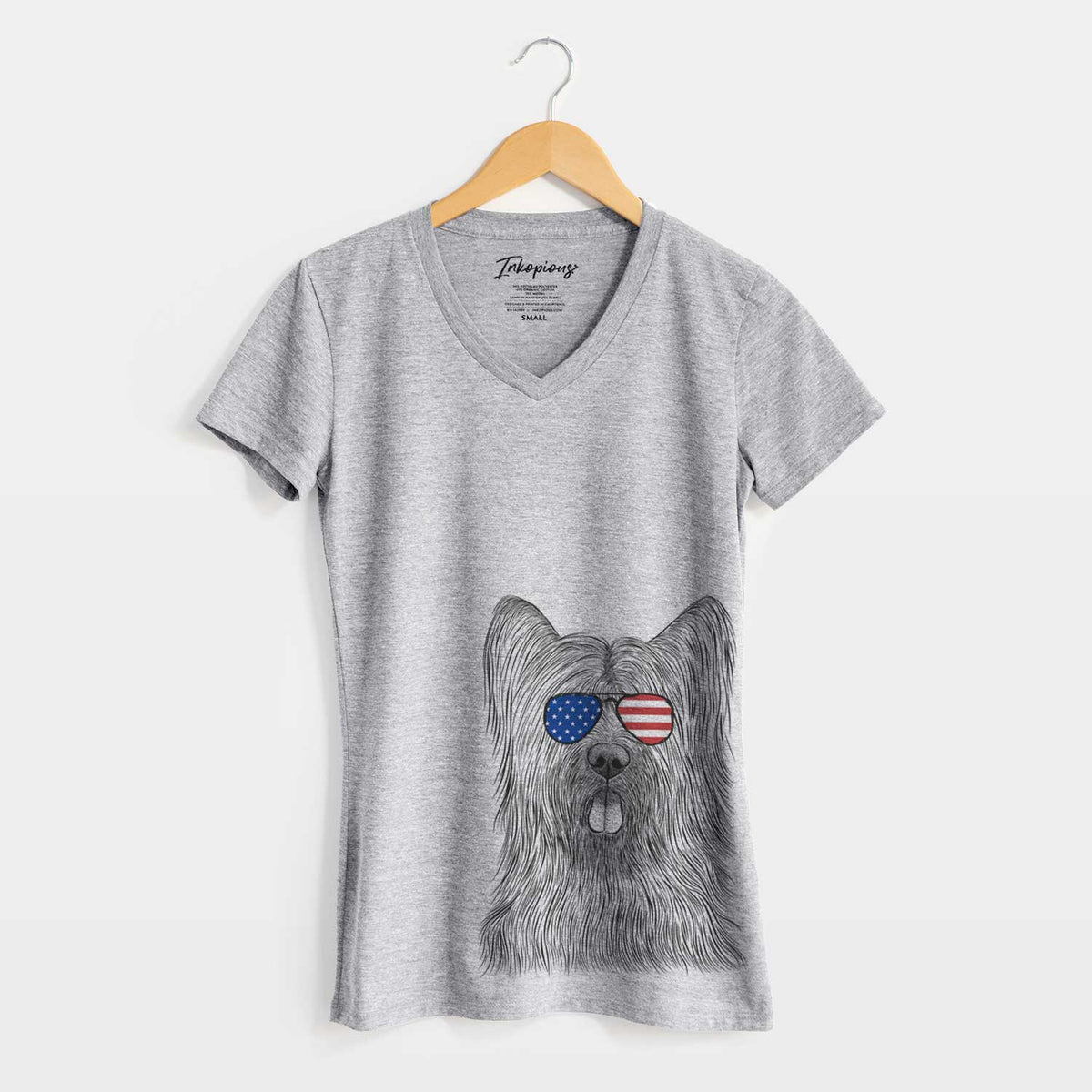 USA Shay the Briard - Women's Perfect V-neck Shirt
