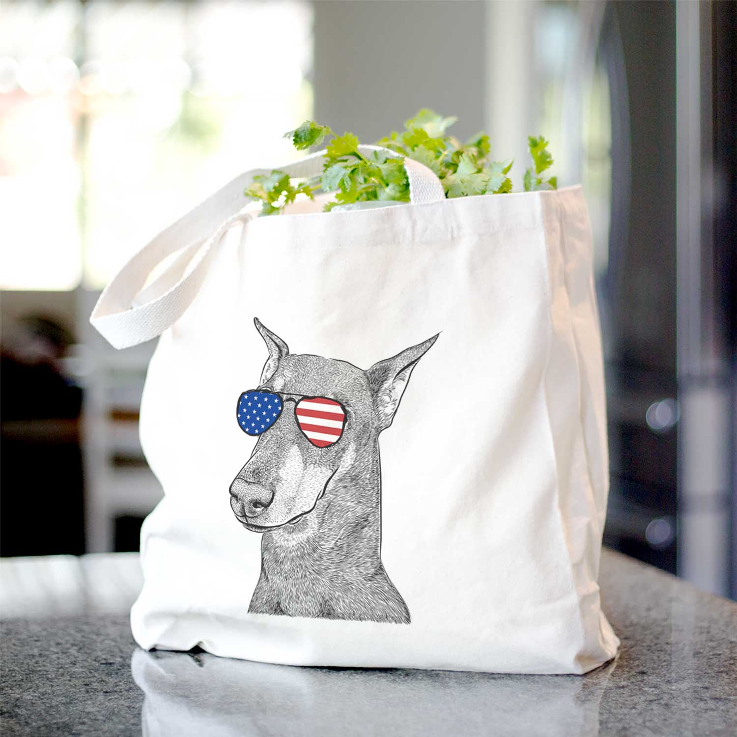 Shelby the Doberman Pinscher - Tote Bag