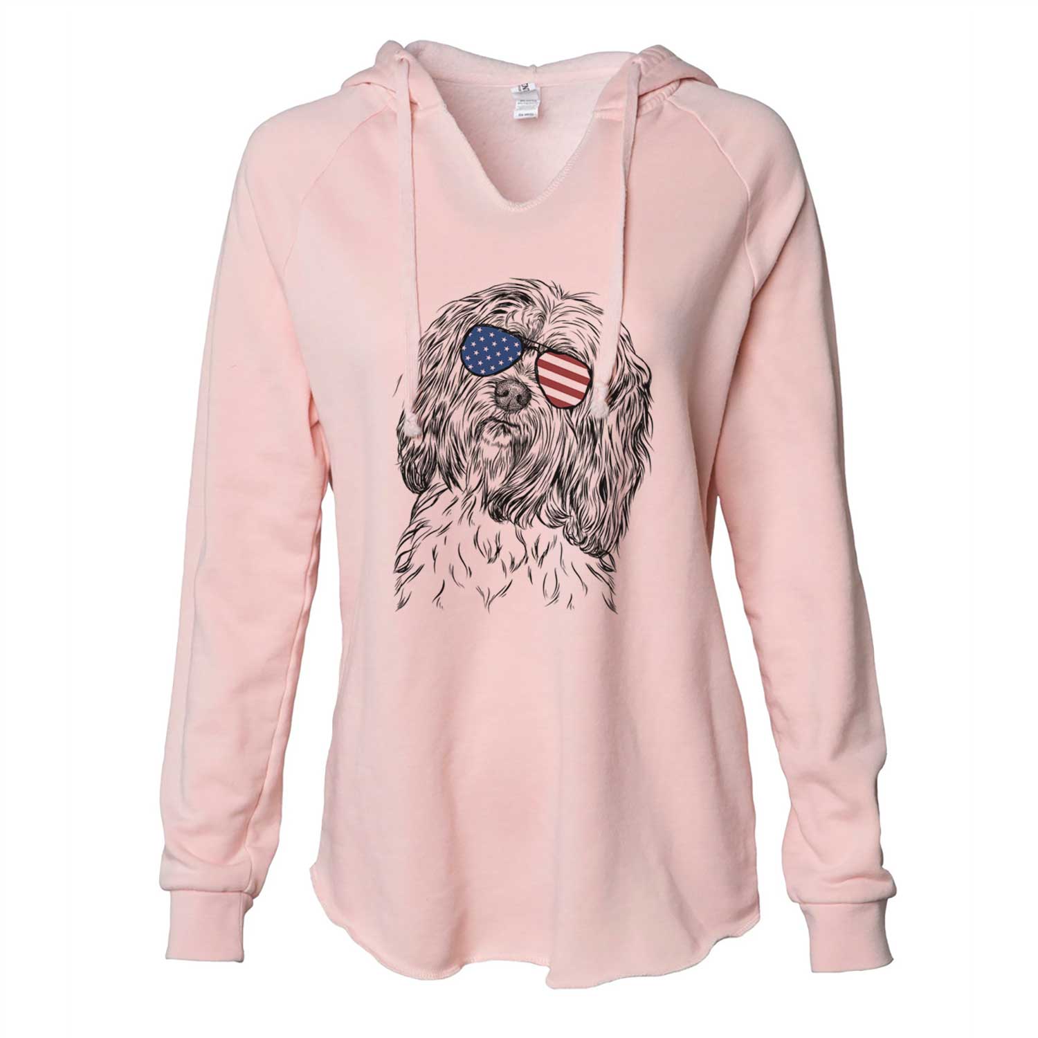 USA Shenpa the Tibetan Terrier - Cali Wave Hooded Sweatshirt