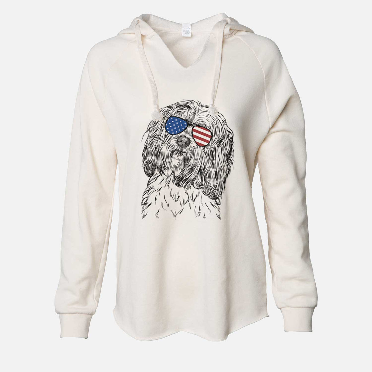 USA Shenpa the Tibetan Terrier - Cali Wave Hooded Sweatshirt