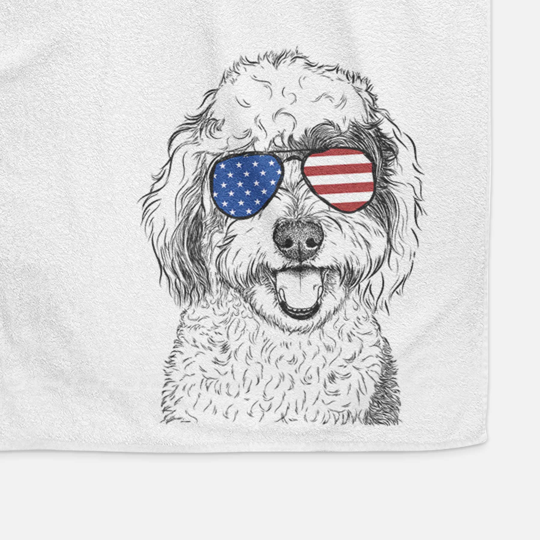 Sherlock the Sheepadoodle Decorative Hand Towel