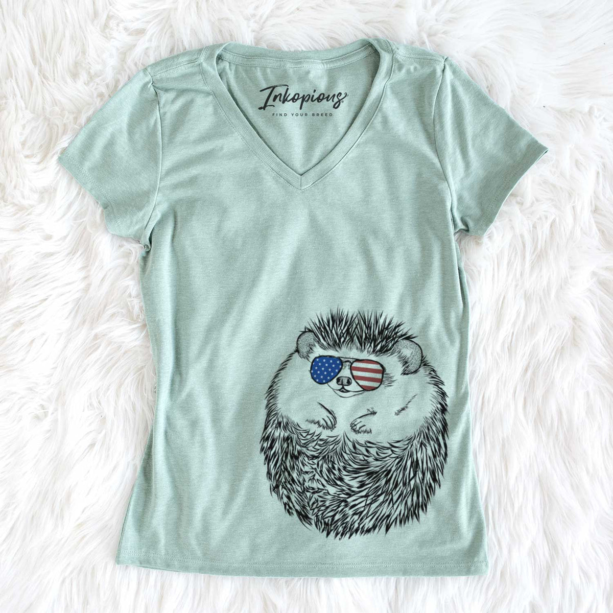 USA Sid the Hedgehog - Women's Perfect V-neck Shirt