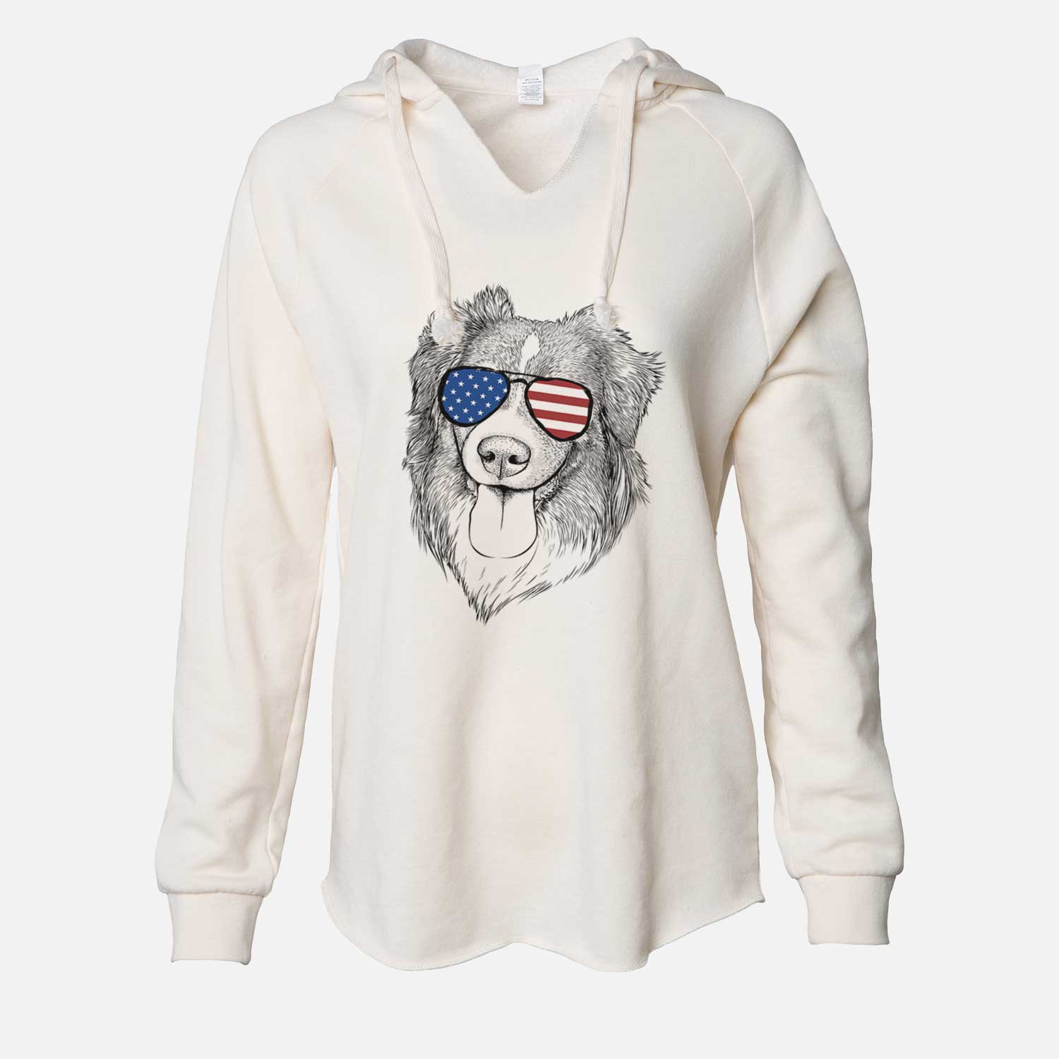 USA Siena the Australian Shepherd - Cali Wave Hooded Sweatshirt