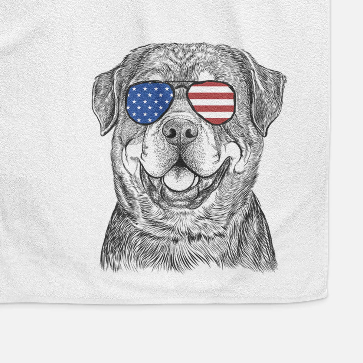 Sig the Rottweiler Decorative Hand Towel