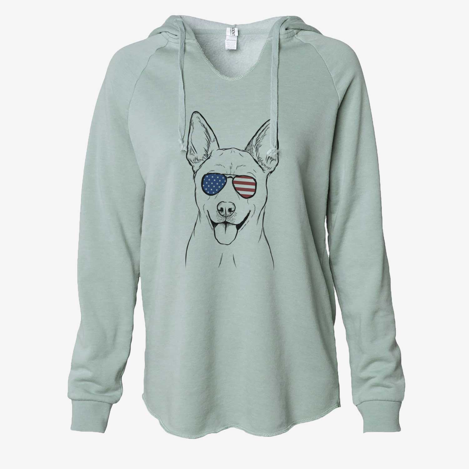 USA Silly Lilly the Mixed Breed - Cali Wave Hooded Sweatshirt