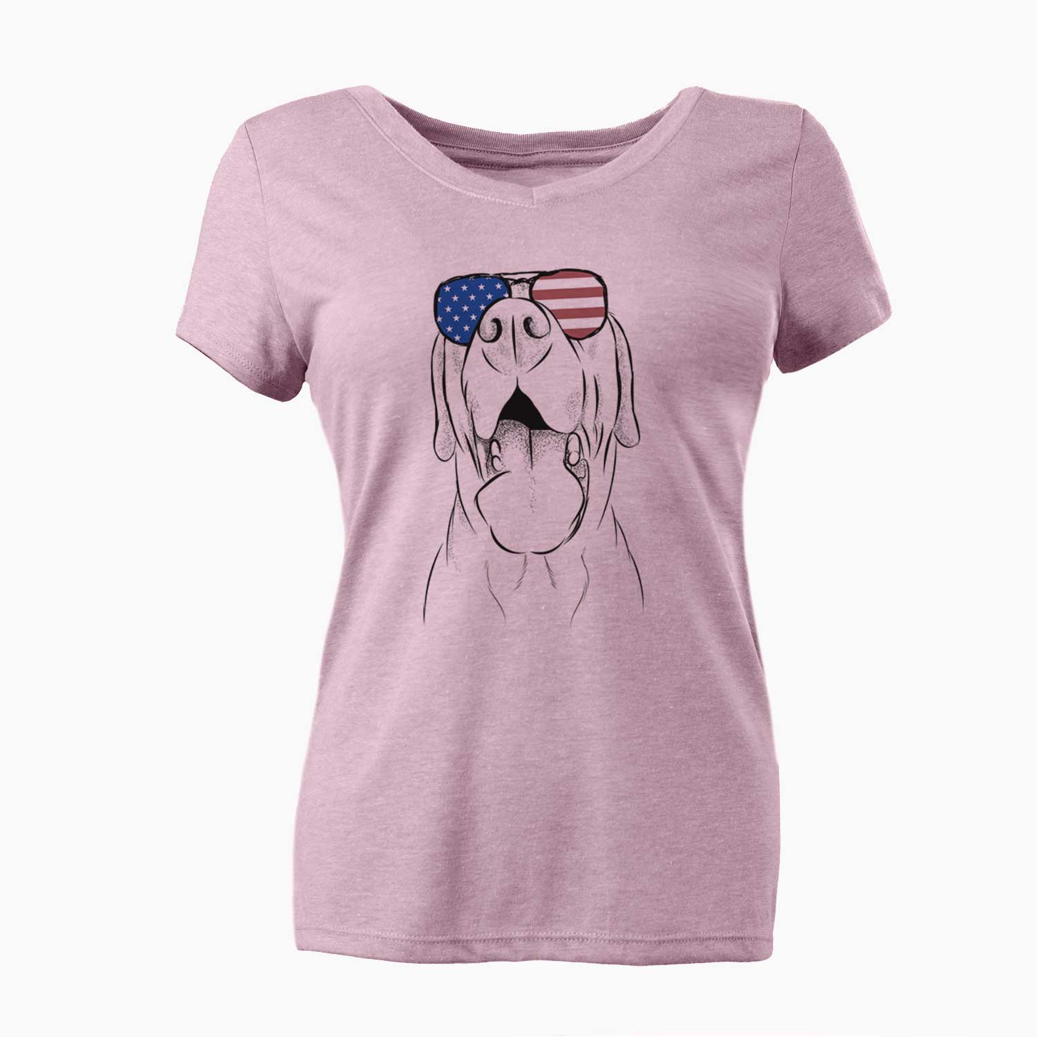 USA Silly Lilly the Labrador Retriever - Women's Perfect V-neck Shirt