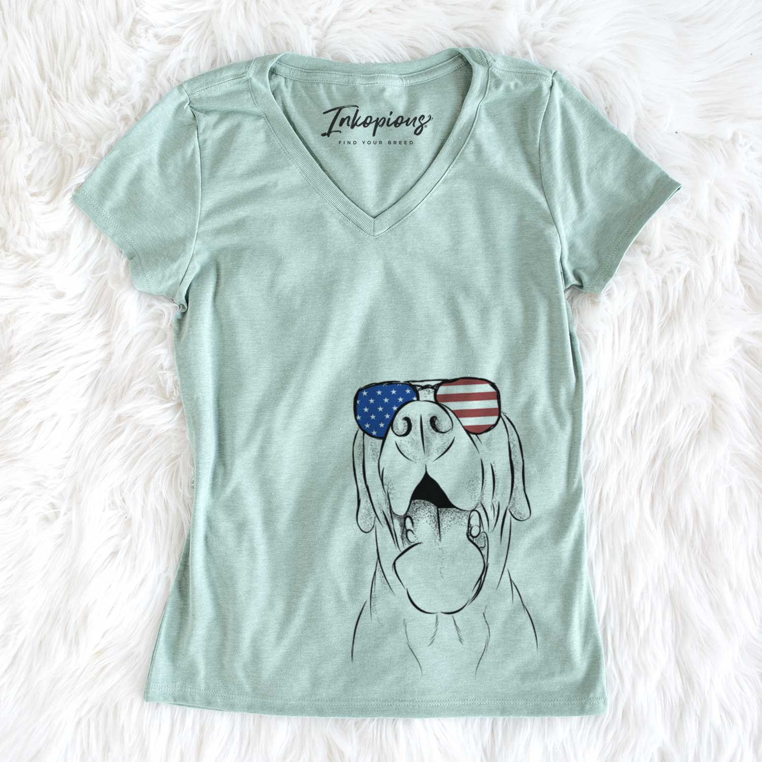 USA Silly Lilly the Labrador Retriever - Women's Perfect V-neck Shirt