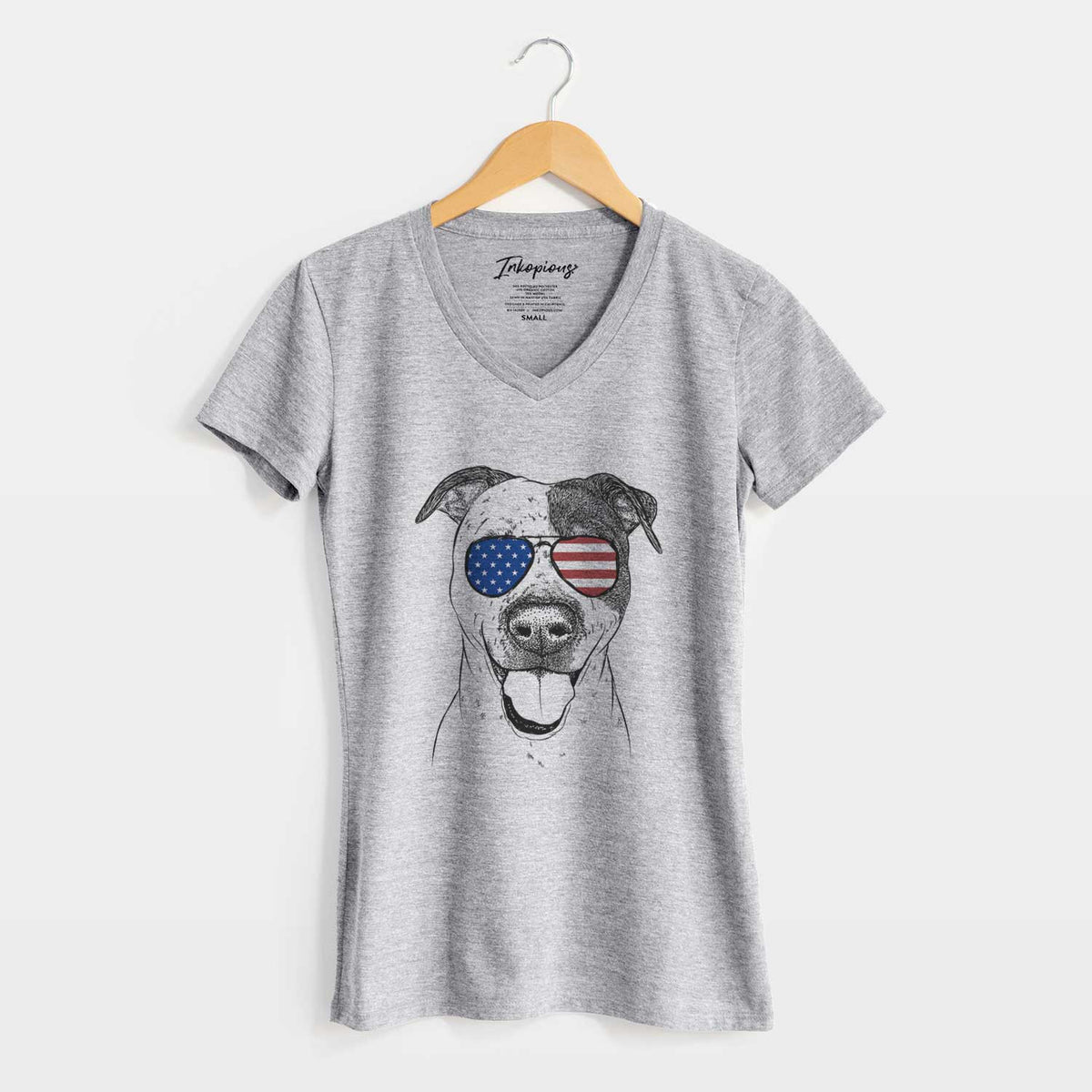 USA Simon the Mixed Breed - Women&#39;s Perfect V-neck Shirt