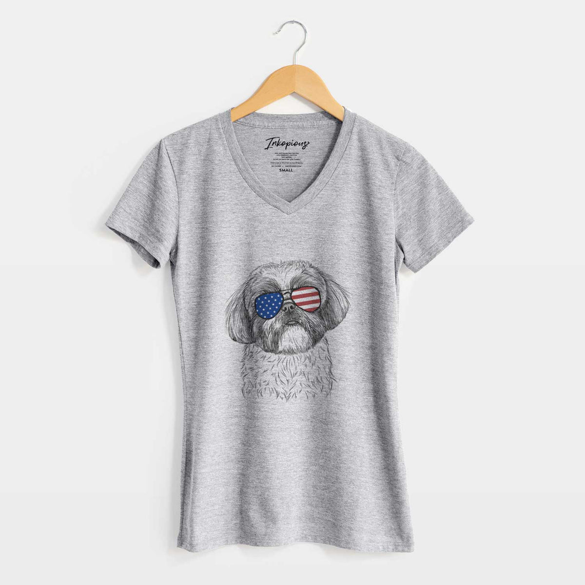 USA Simon the Shih Tzu - Women&#39;s Perfect V-neck Shirt