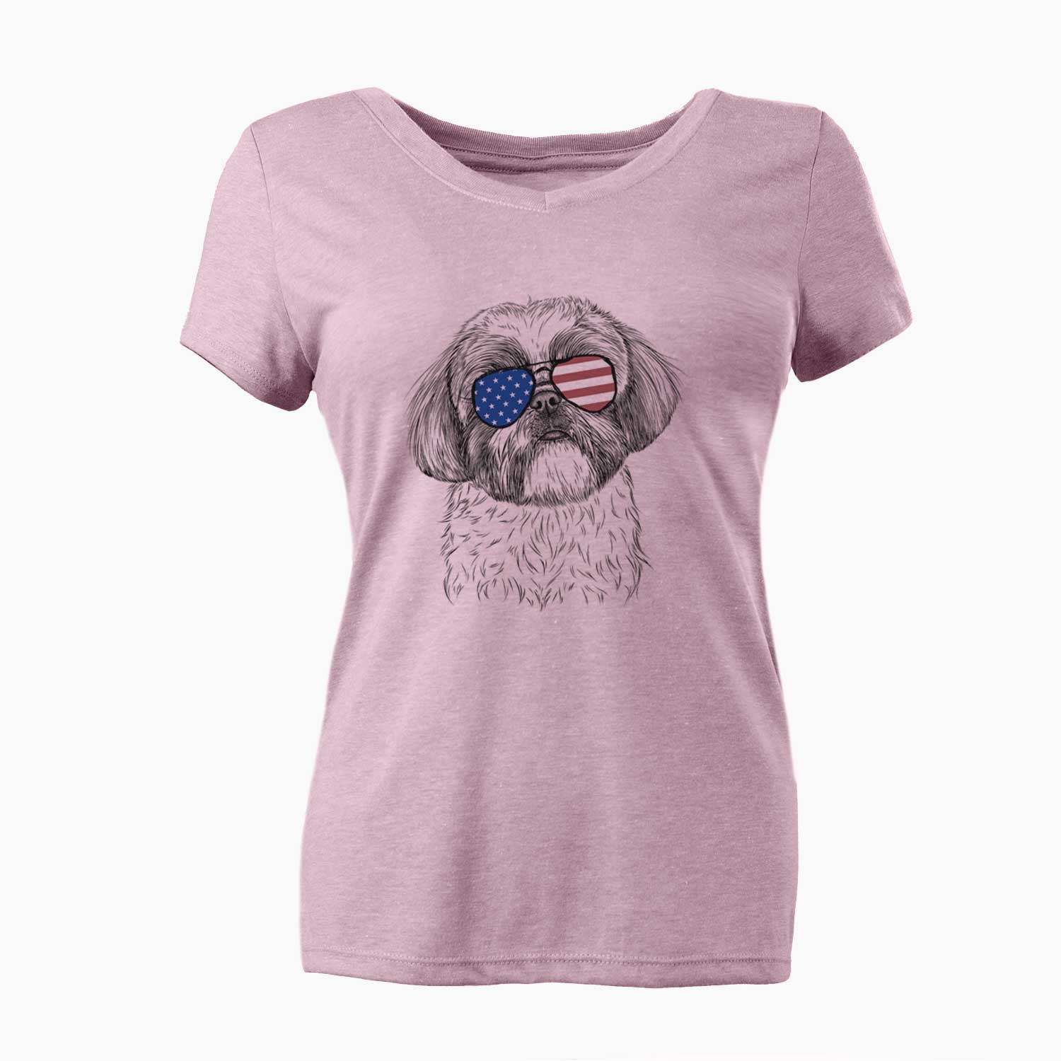 USA Simon the Shih Tzu - Women's Perfect V-neck Shirt