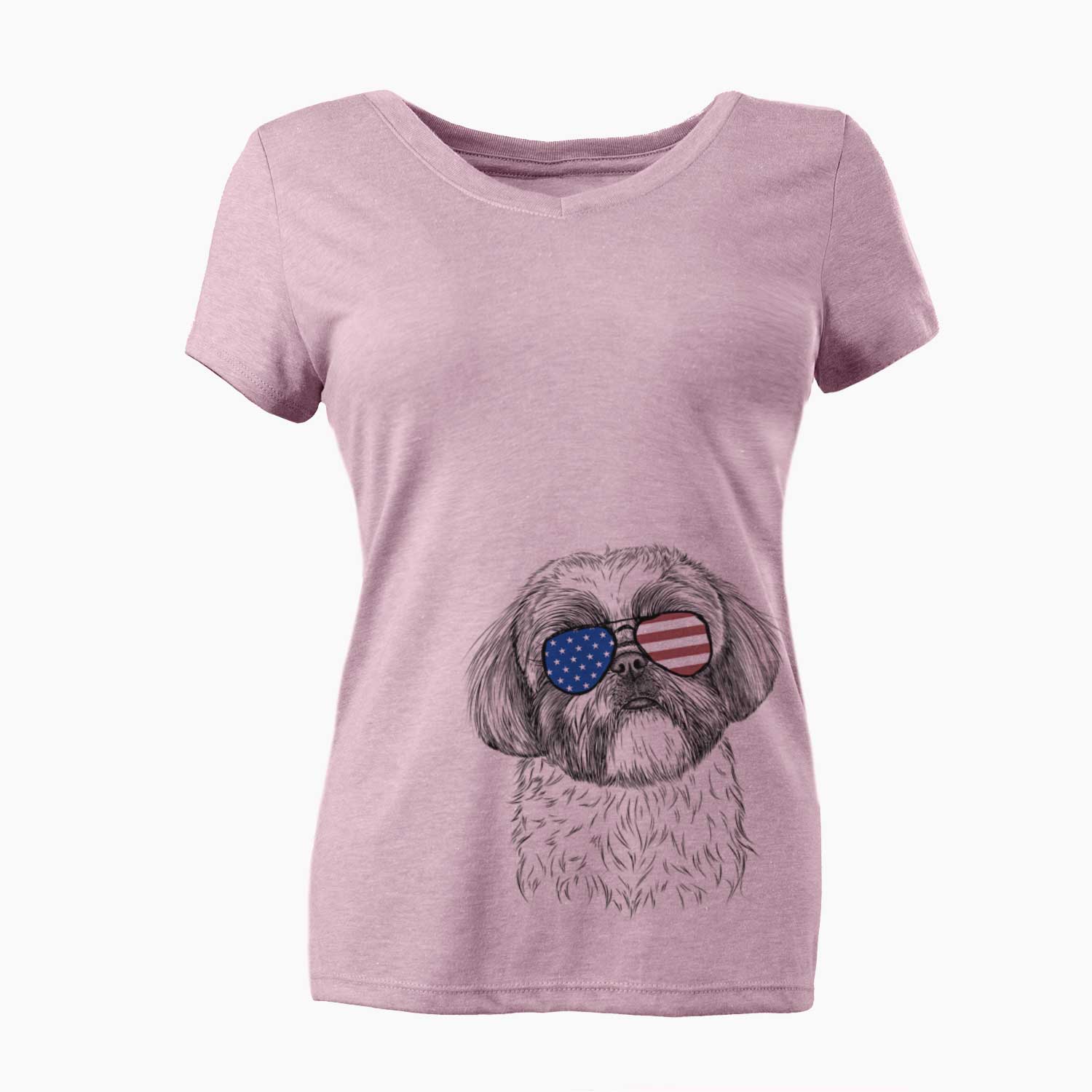 USA Simon the Shih Tzu - Women's Perfect V-neck Shirt