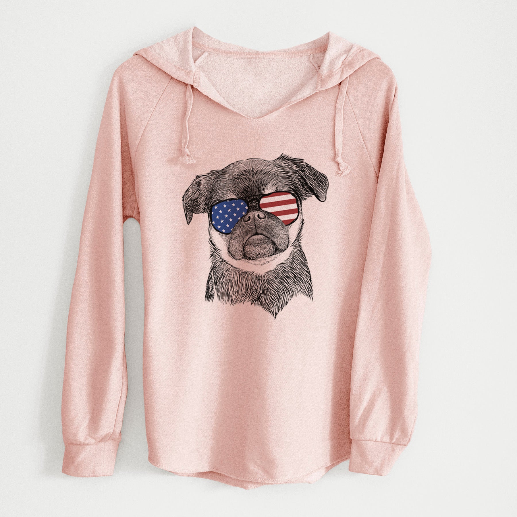 USA Simone the Brussels Griffon - Cali Wave Hooded Sweatshirt