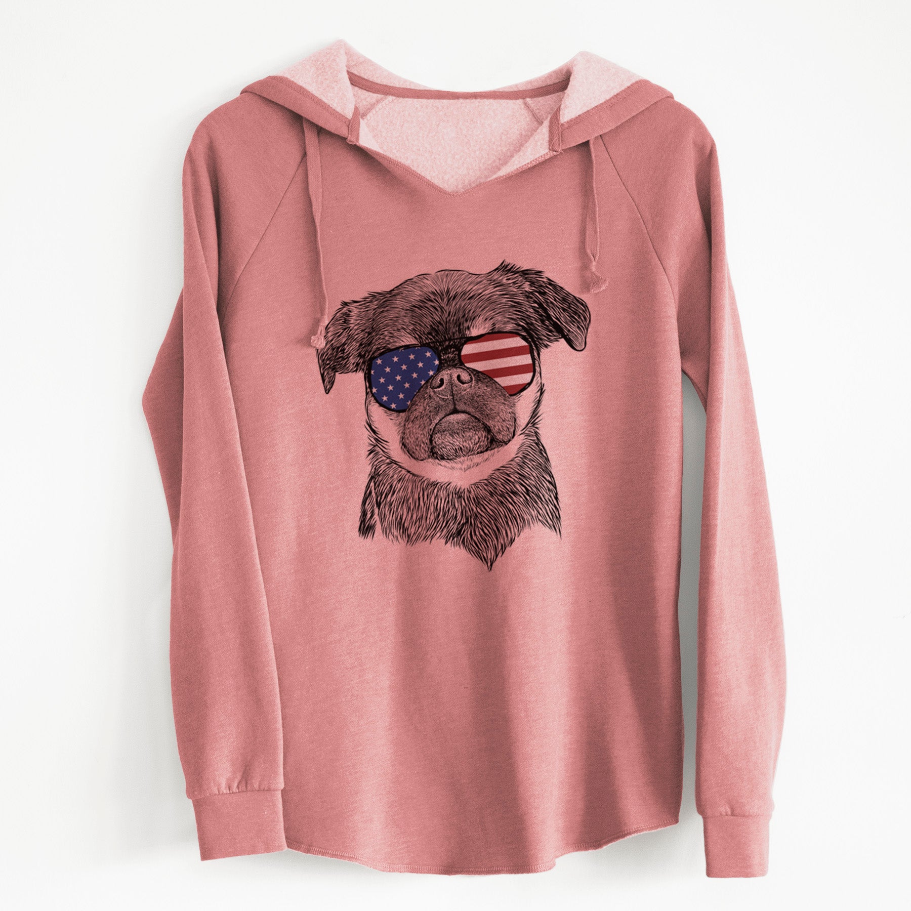 USA Simone the Brussels Griffon - Cali Wave Hooded Sweatshirt