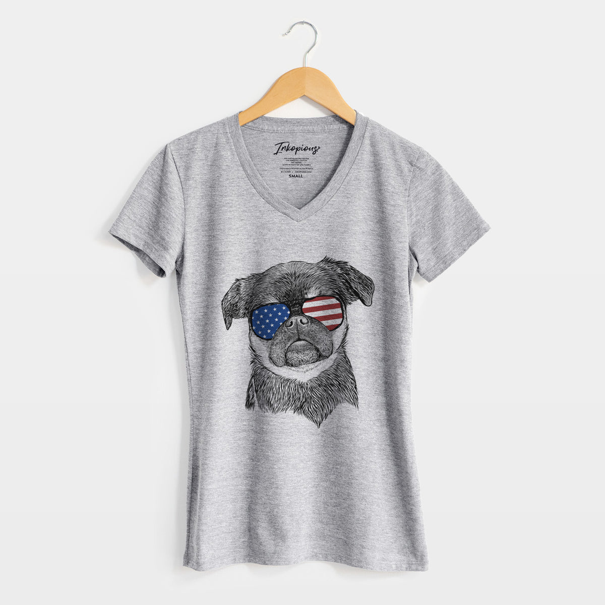 USA Simone the Brussels Griffon - Women&#39;s Perfect V-neck Shirt