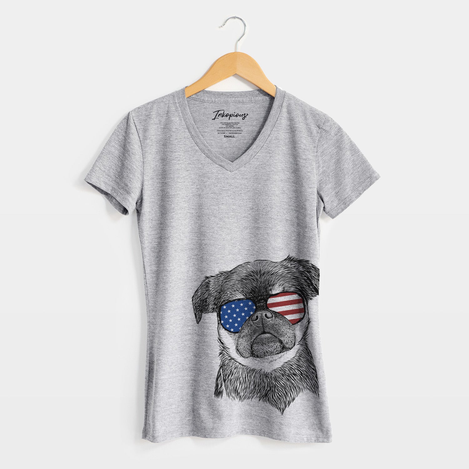 USA Simone the Brussels Griffon - Women's Perfect V-neck Shirt