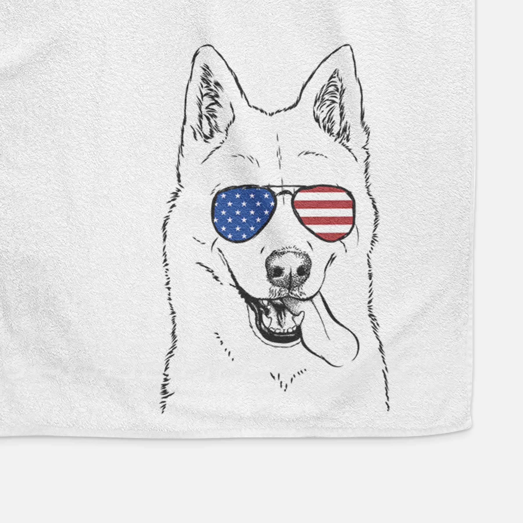 Sinatra  the Siberian Husky Decorative Hand Towel