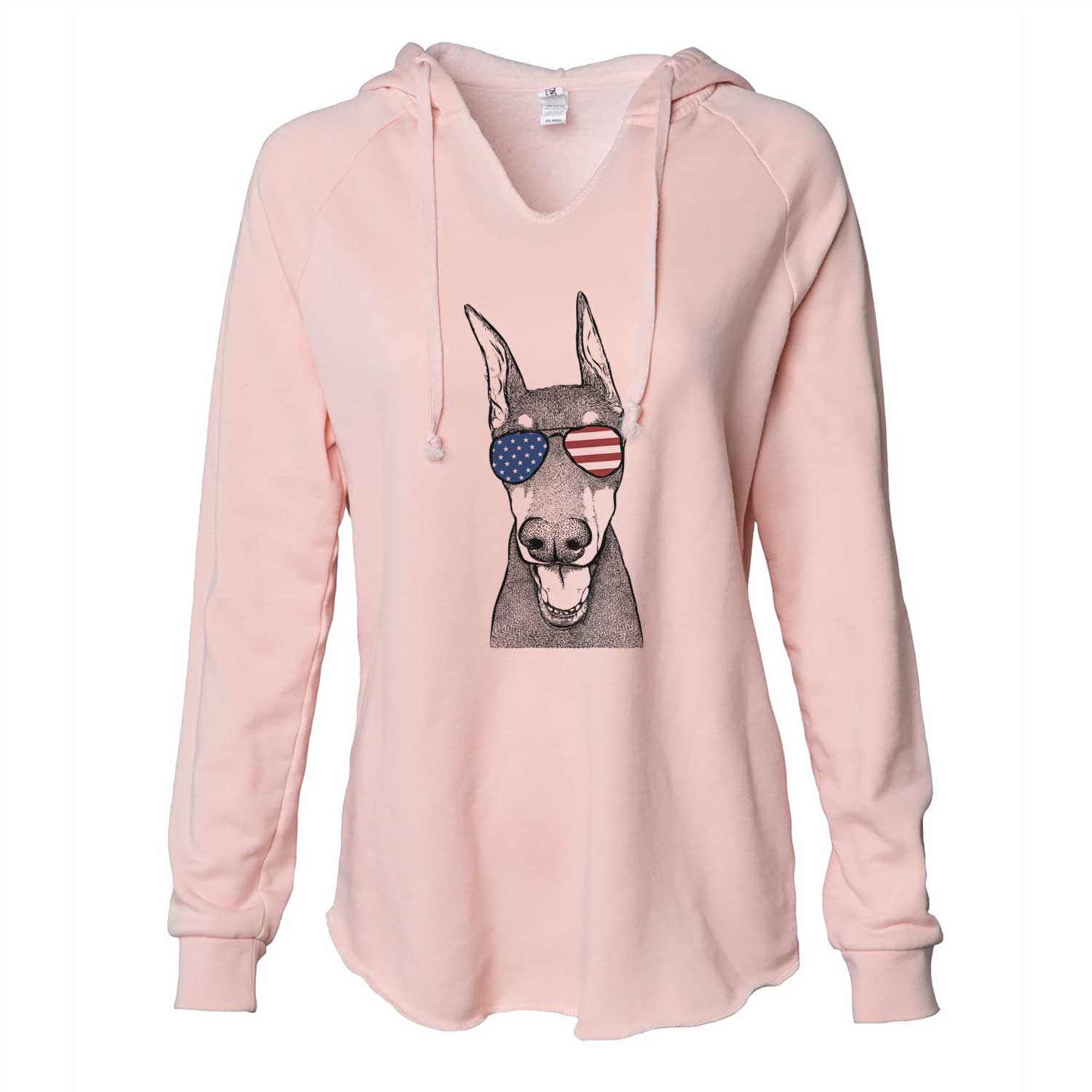 USA Sir Duke the Doberman Pinscher - Cali Wave Hooded Sweatshirt