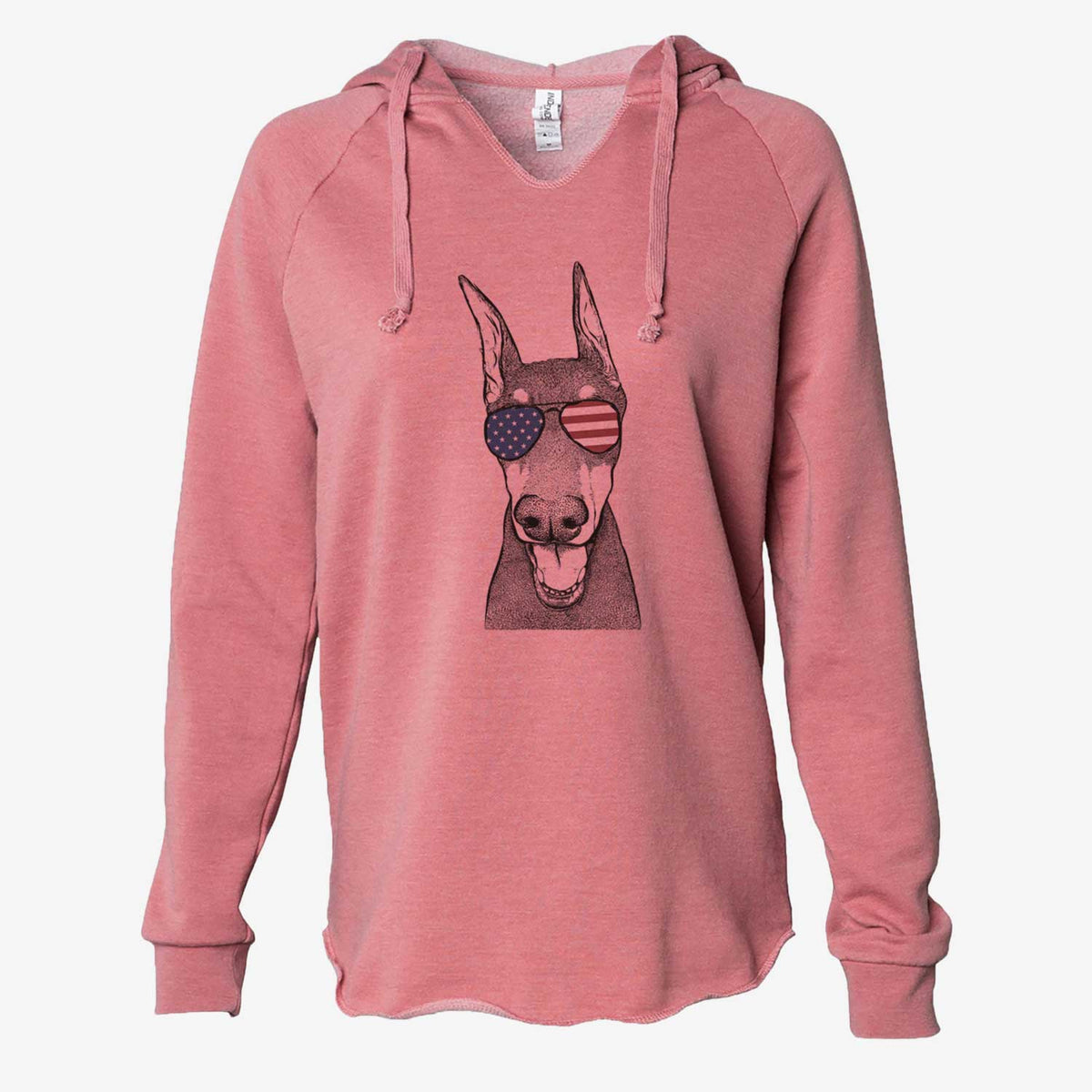 USA Sir Duke the Doberman Pinscher - Cali Wave Hooded Sweatshirt