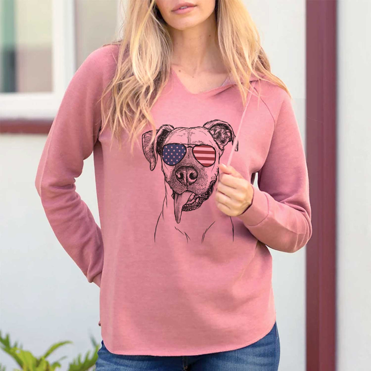 USA Sir Jake the Boxer - Cali Wave Hooded Sweatshirt