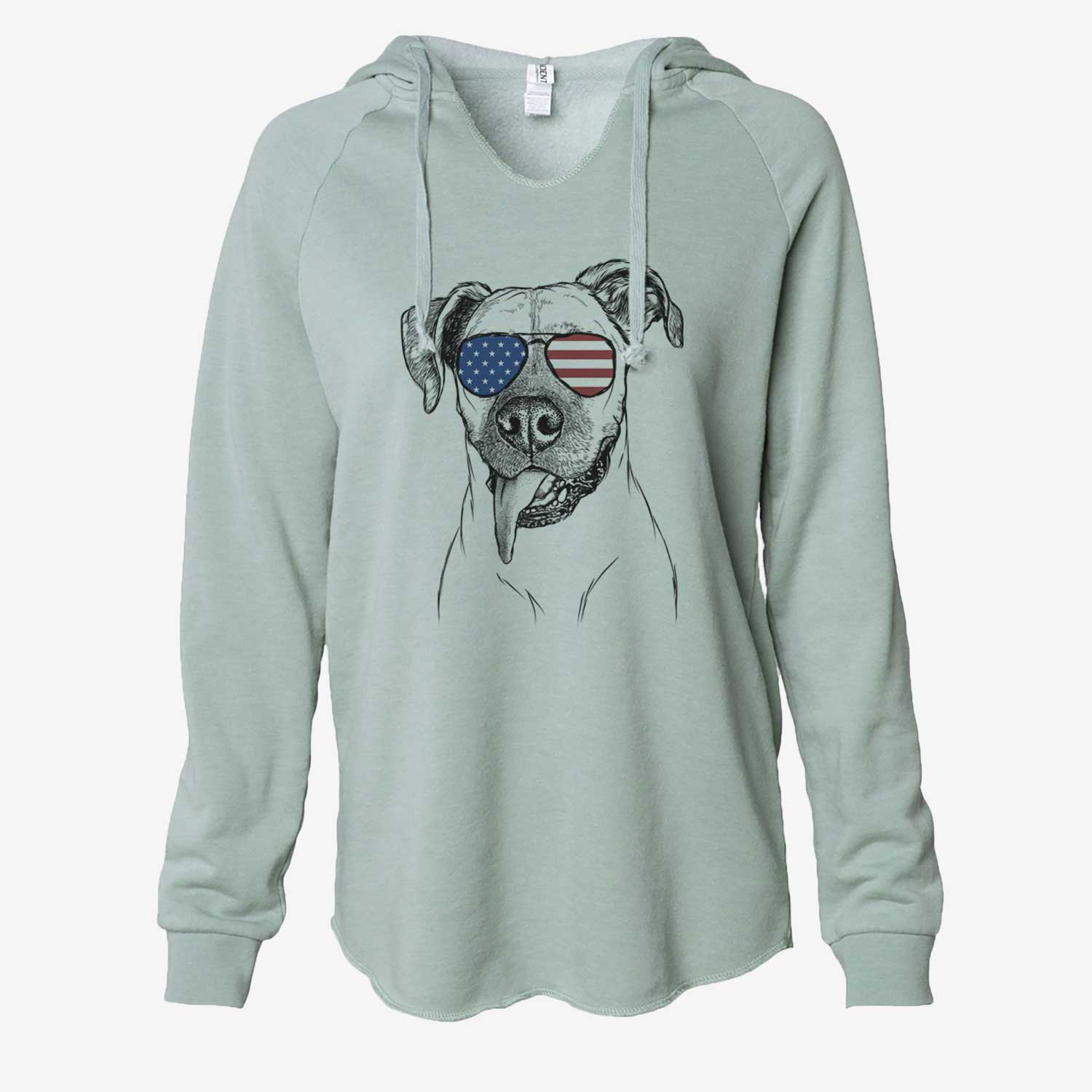 USA Sir Jake the Boxer - Cali Wave Hooded Sweatshirt