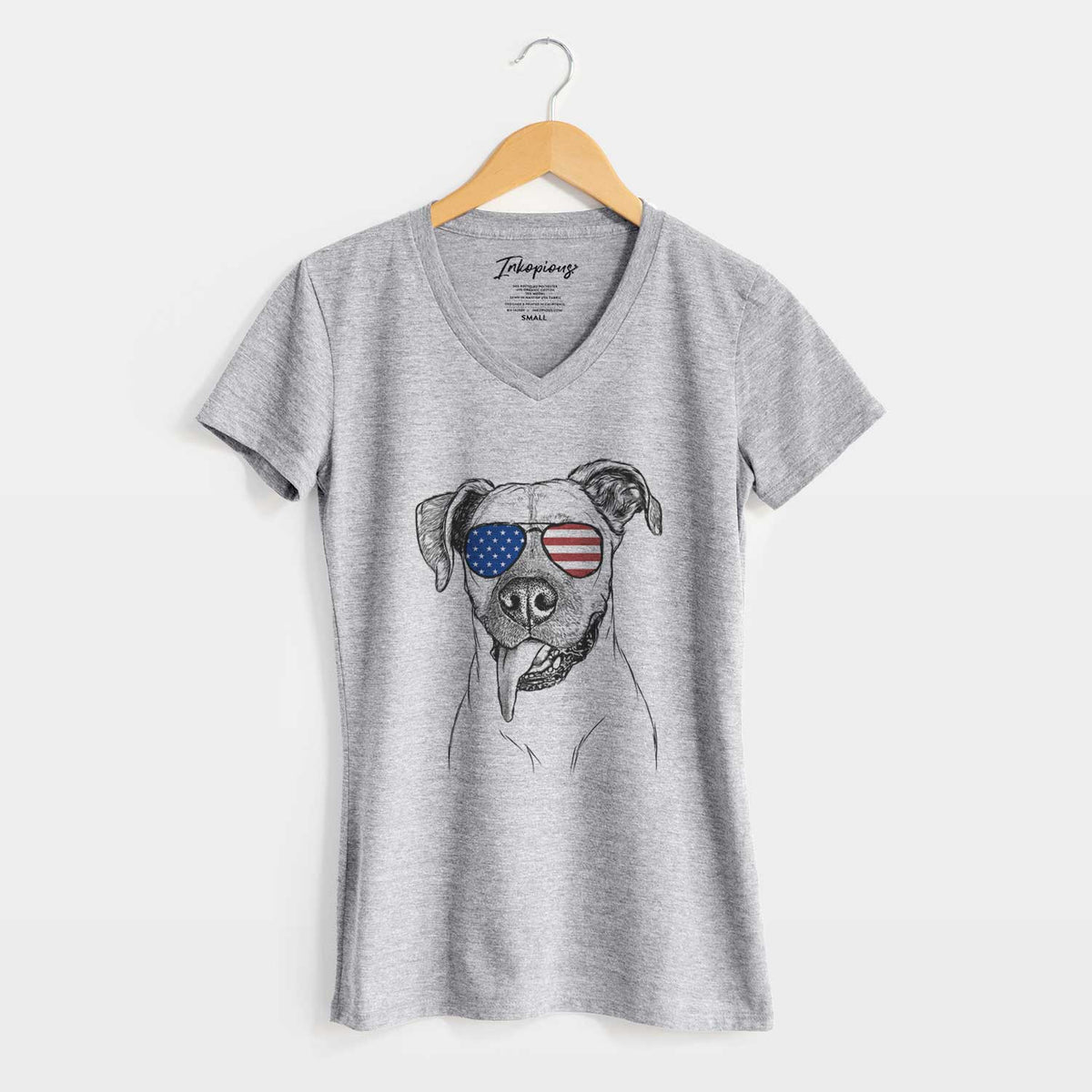 USA Sir Jake the Boxer - Women's Perfect V-neck Shirt