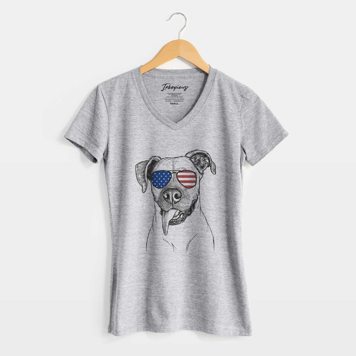 USA Sir Jake the Boxer - Women's Perfect V-neck Shirt