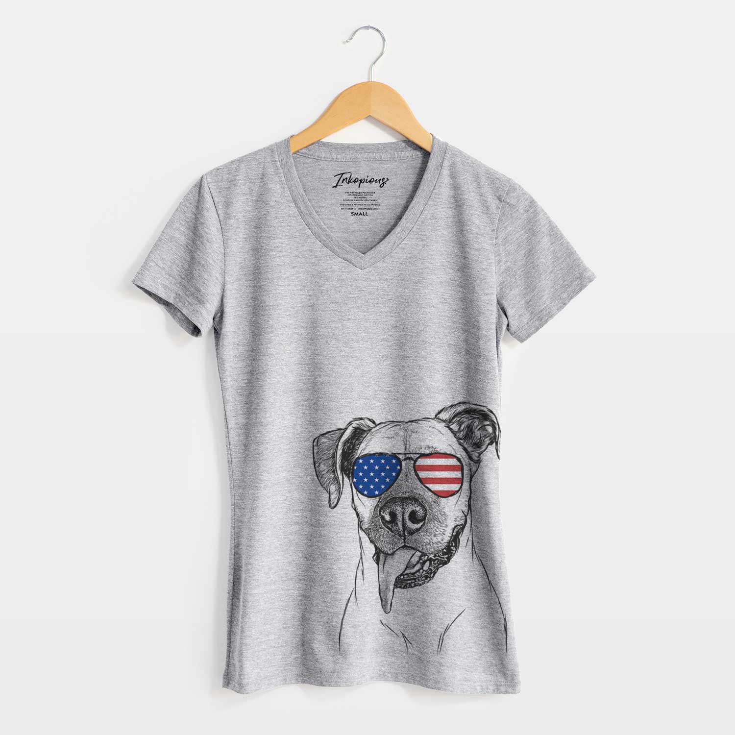 USA Sir Jake the Boxer - Women's Perfect V-neck Shirt