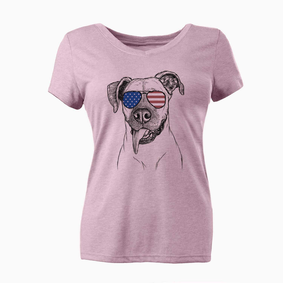 USA Sir Jake the Boxer - Women's Perfect V-neck Shirt