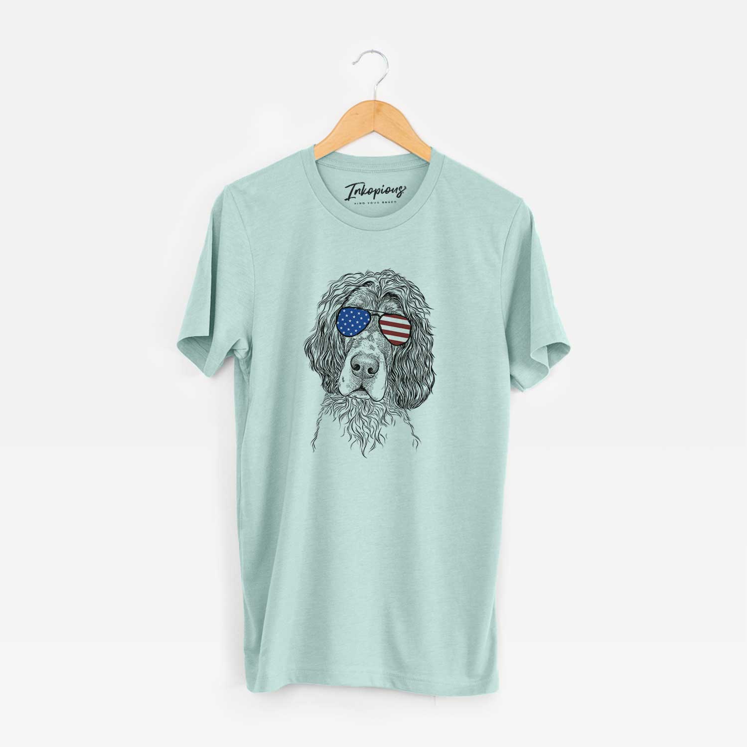 USA Sir Rexford the Blue Belton English Setter - Unisex Crewneck
