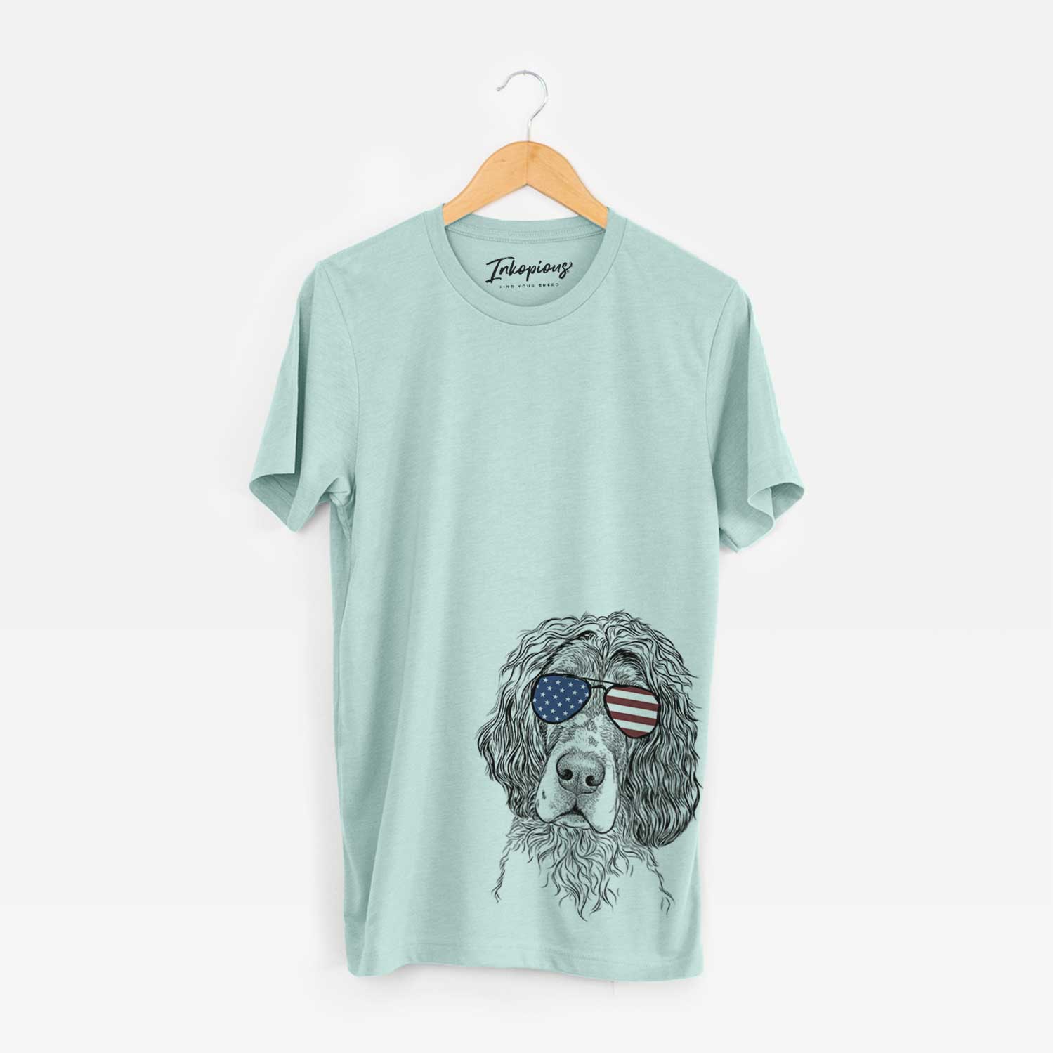 USA Sir Rexford the Blue Belton English Setter - Unisex Crewneck