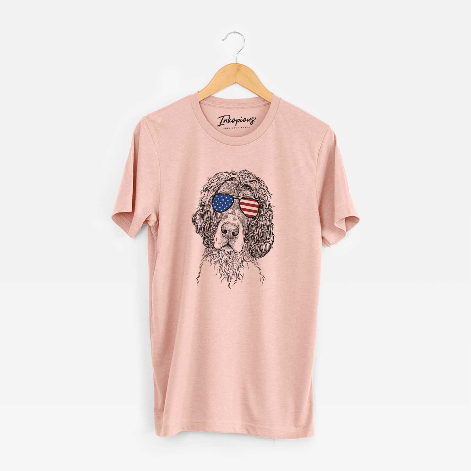 USA Sir Rexford the Blue Belton English Setter - Unisex Crewneck