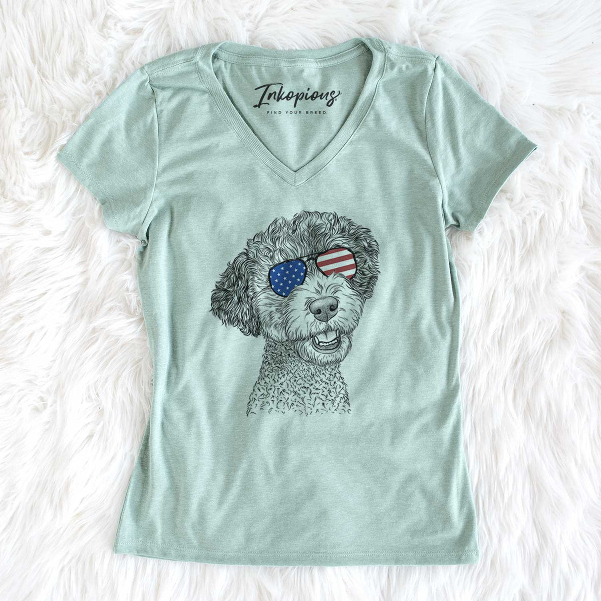 USA Skipper the Twoodle - Women's Perfect V-neck Shirt