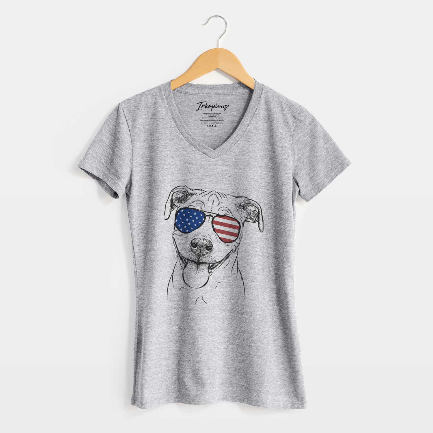 USA Skye the Pitweiler - Women's Perfect V-neck Shirt