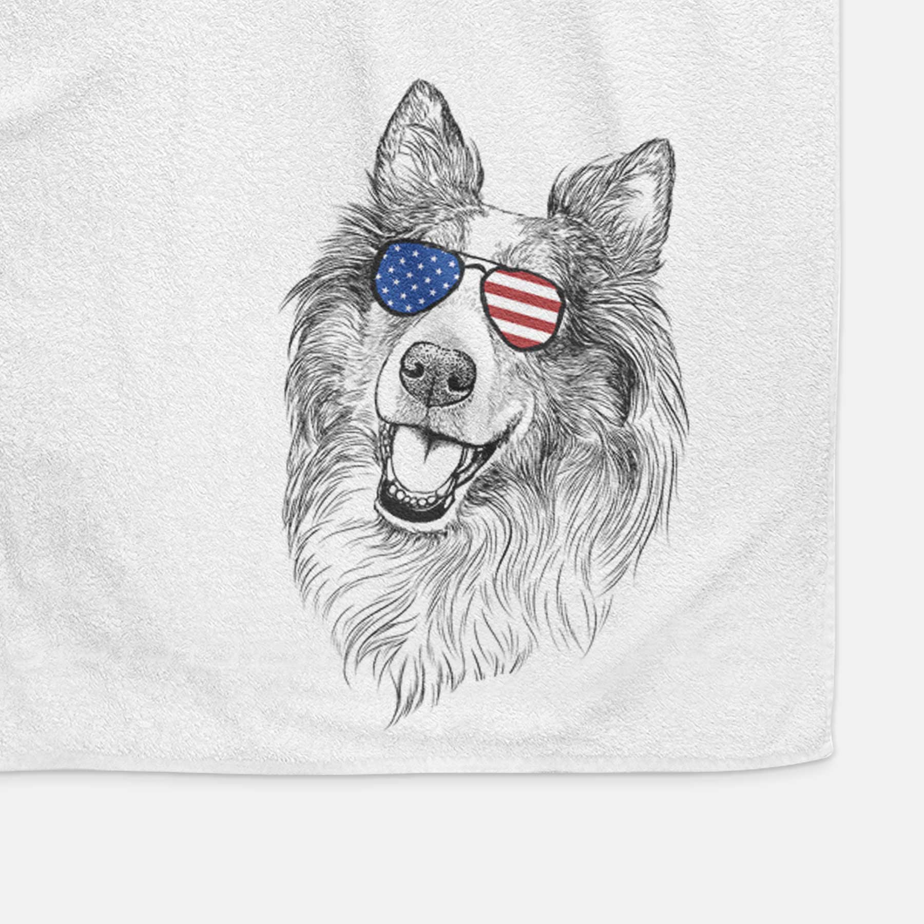 Skylar the Shetland Sheepdog Decorative Hand Towel