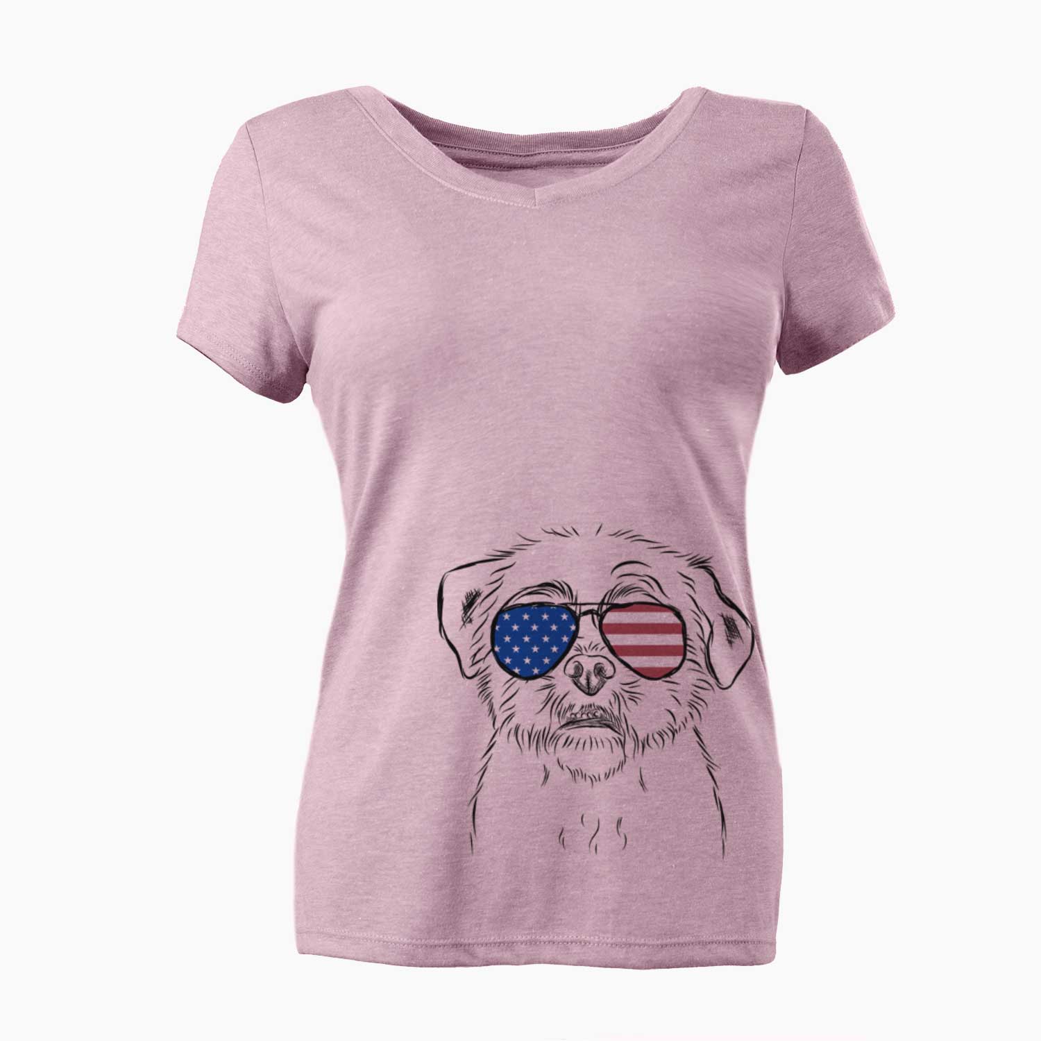 USA Smash the Shih Tzu - Women's Perfect V-neck Shirt