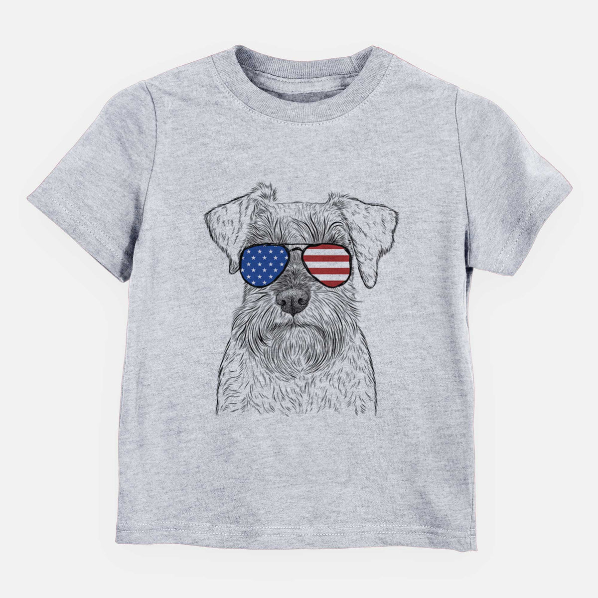 USA Smokey the Miniature Schnauzer - Kids/Youth/Toddler Shirt
