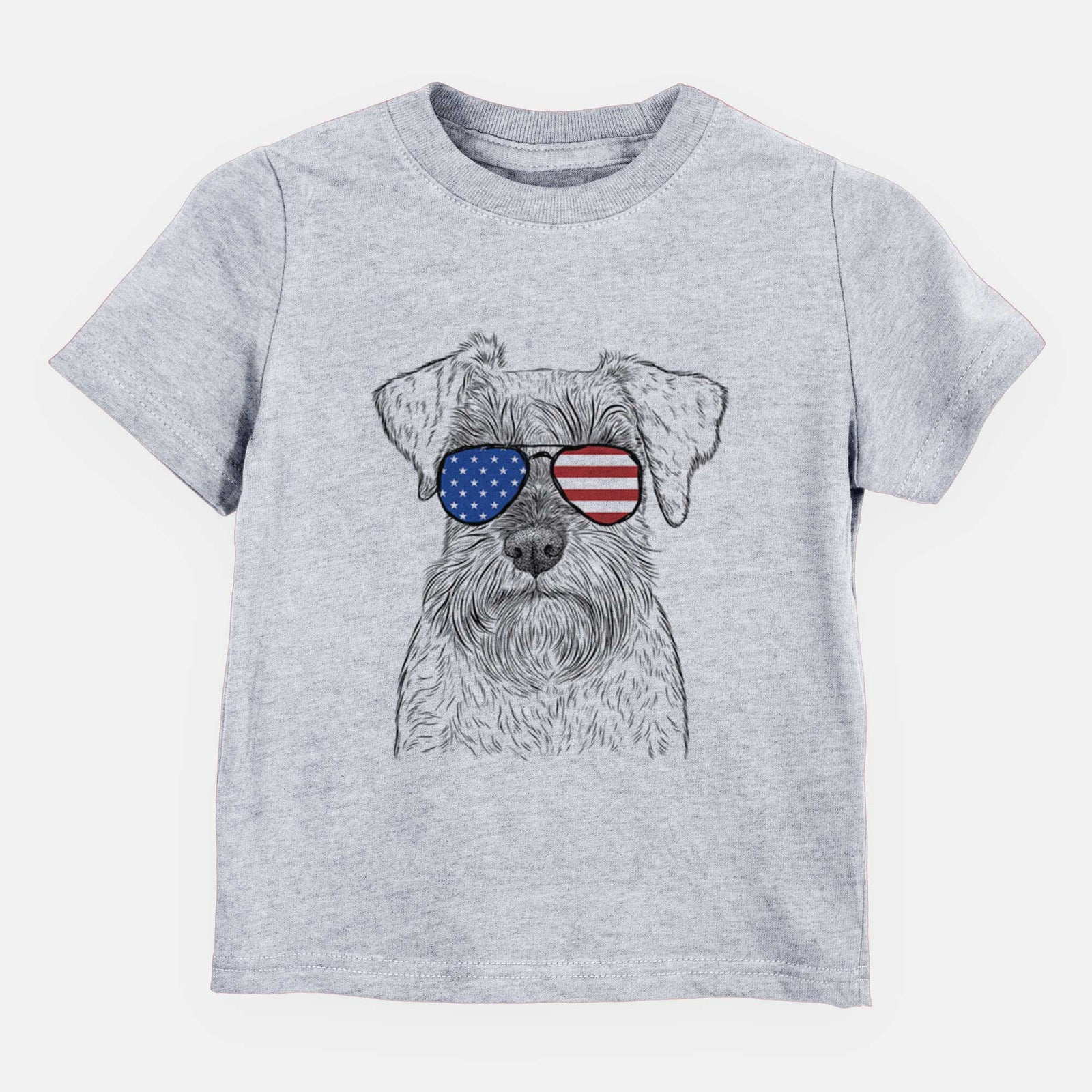 USA Smokey the Miniature Schnauzer - Kids/Youth/Toddler Shirt