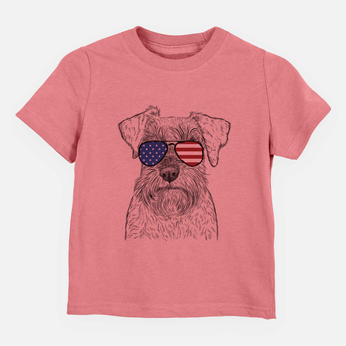USA Smokey the Miniature Schnauzer - Kids/Youth/Toddler Shirt