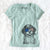 USA Smoky the Bernedoodle Puppy - Women's Perfect V-neck Shirt