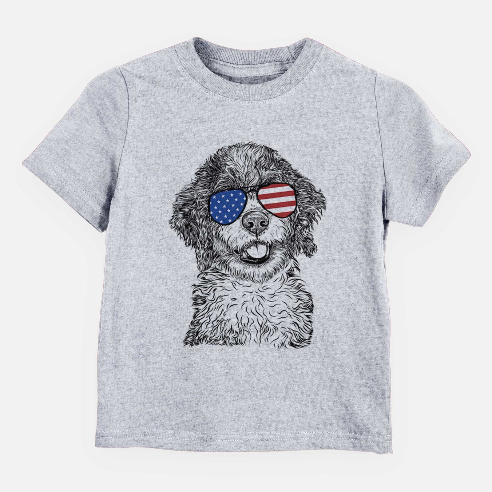 USA Smoky the Bernedoodle Puppy - Kids/Youth/Toddler Shirt