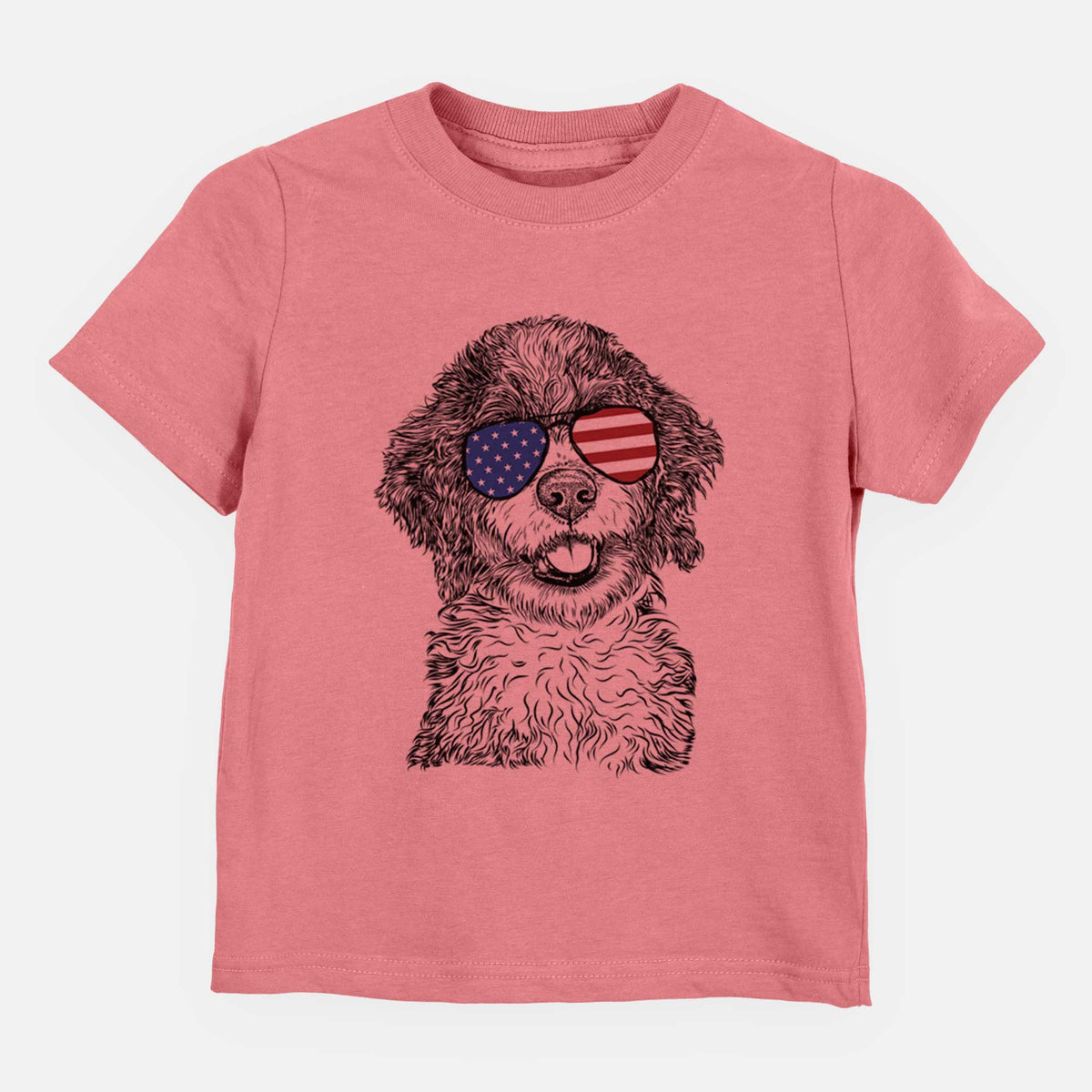 USA Smoky the Bernedoodle Puppy - Kids/Youth/Toddler Shirt