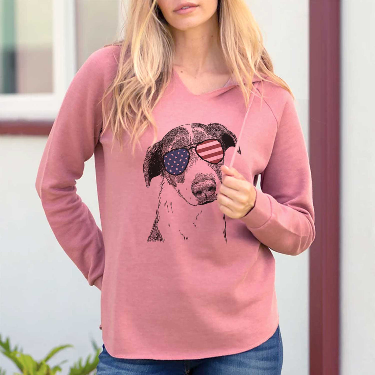USA Sophia the Mixed Breed - Cali Wave Hooded Sweatshirt