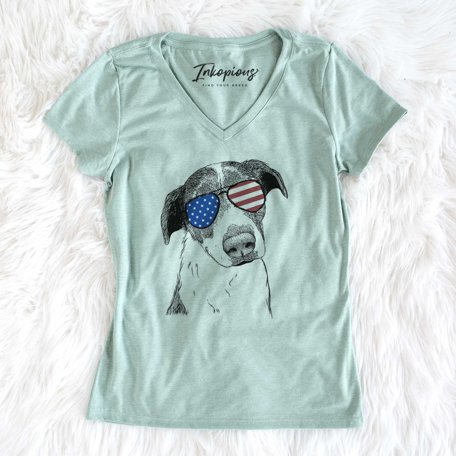 USA Sophia the Mixed Breed - Women's Perfect V-neck Shirt