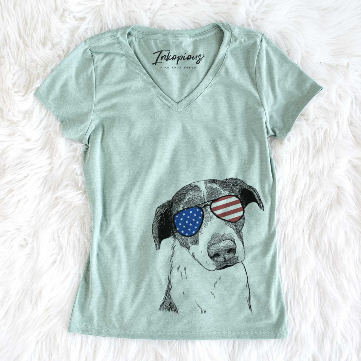 USA Sophia the Mixed Breed - Women's Perfect V-neck Shirt