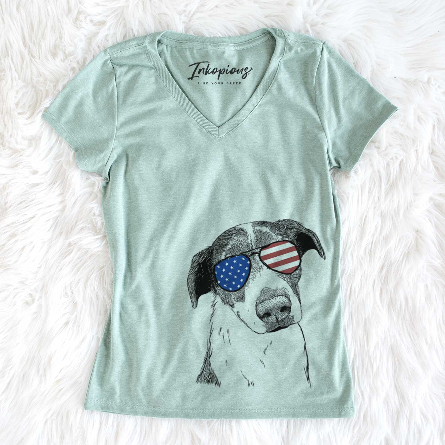 USA Sophia the Mixed Breed - Women's Perfect V-neck Shirt
